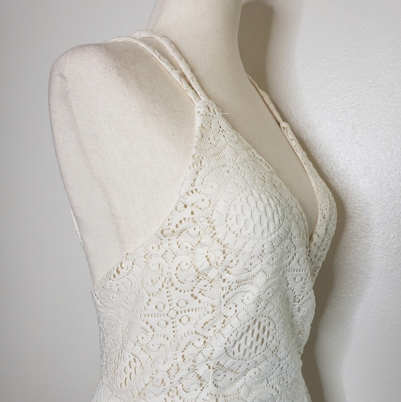 Romeo & Juliet Cream of the Crop Lace Skater Dress Y2K Summer Bohemian - Picture 10 of 15